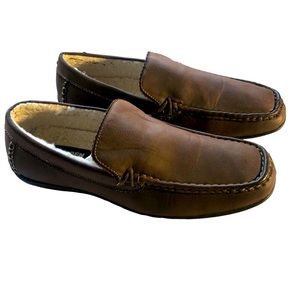 Madden men’s size 12 shearling lined driving shoes loafers , brown